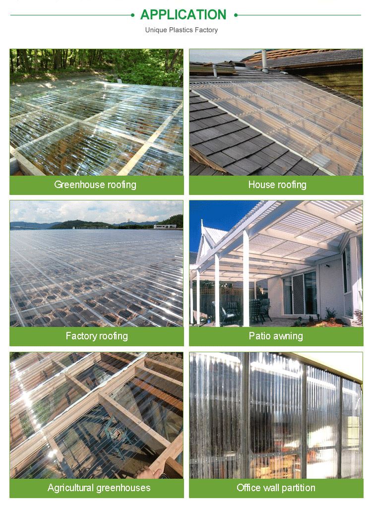 Polycarbonate corrugated sheet
