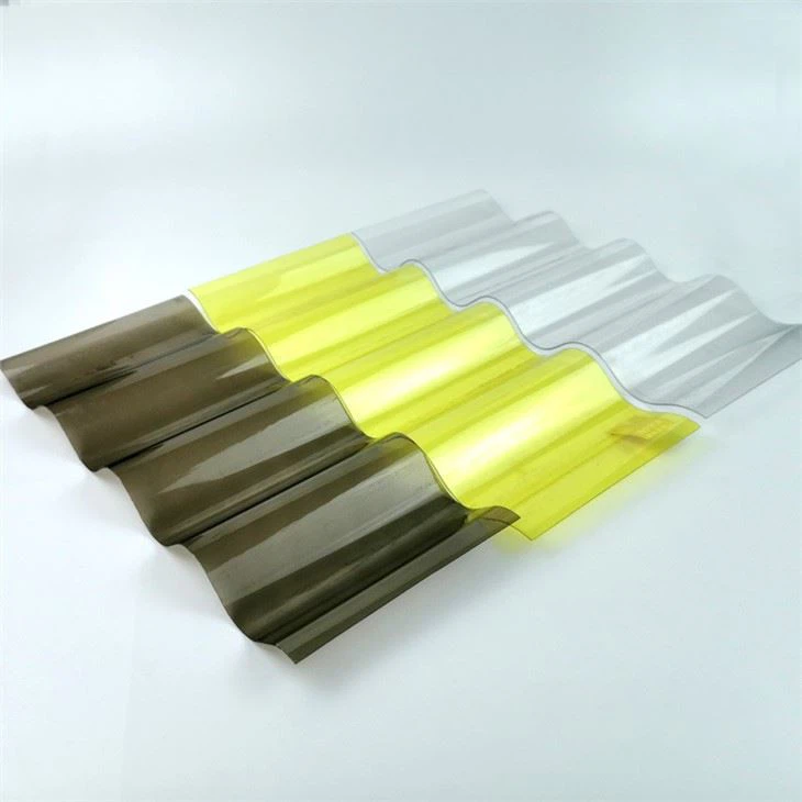 China Corrugated Polycarbonate Clear Plastic Roofing Sheets