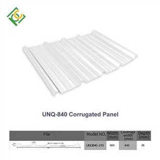 UNQ-840 골판지 폴리카보네이트 패널